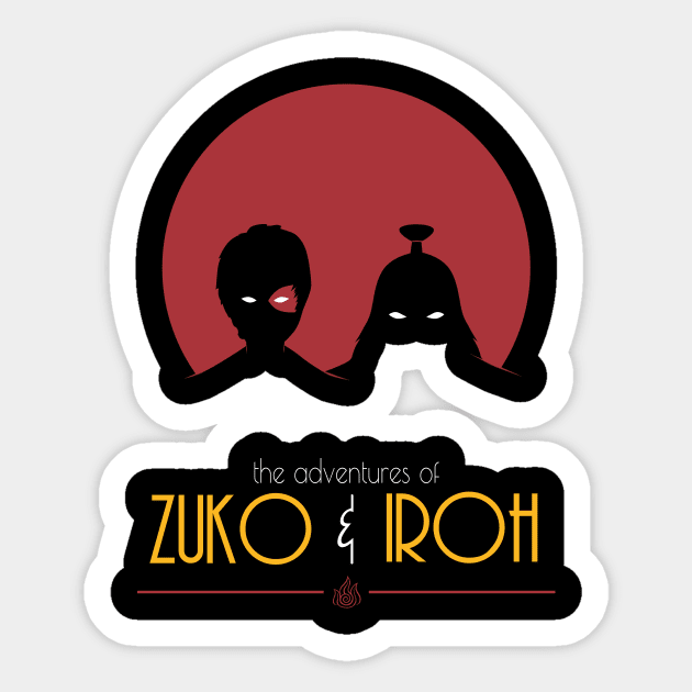 The Adventures of Zuko and Iroh Sticker by Geradrum